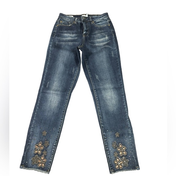 tribal jeans Denim - tribal jeans anklejegging size 4